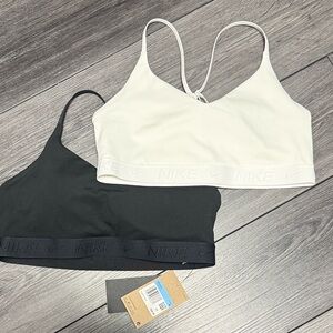 Nike Black and White Sports Bra